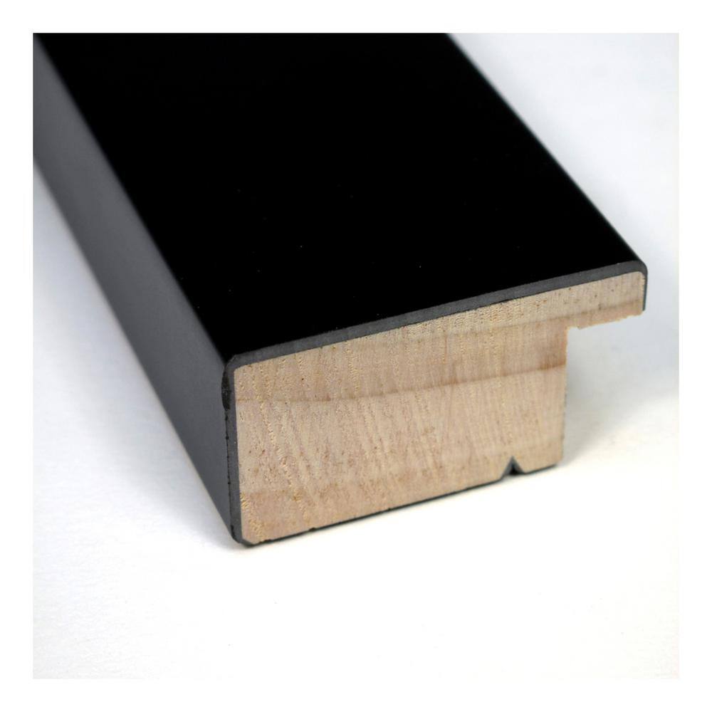 Large Black Wood Framed Magnetic Bulletin Board