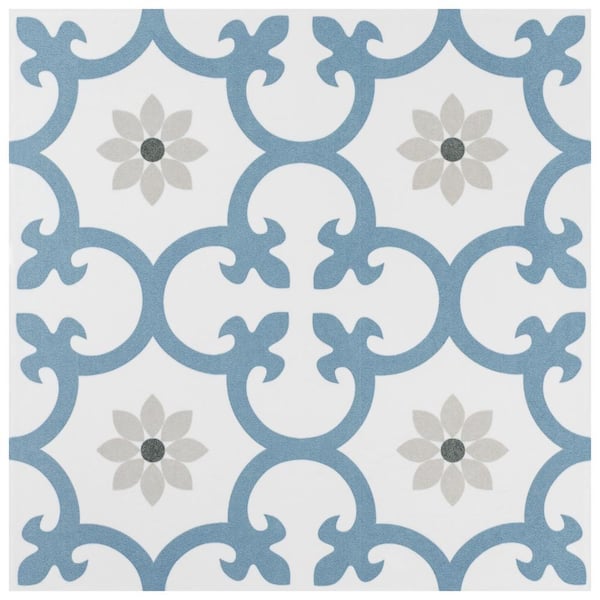 Merola Tile Daria Niagara 9-3/4 in. x 9-3/4 in. Porcelain Floor and Wall Take Home Tile Sample