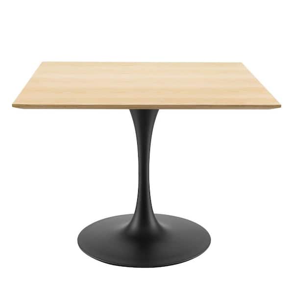 MODWAY Lippa 40 in. Natural Wood Square Dining Table (Seats 4)