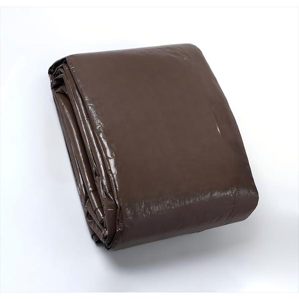 20 ft. x 20 ft. Heavy Duty Waterproof Tarp Cover with Grommets, Square Outdoor Thick UV Resistant Tarpaulin