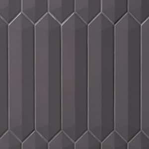 Axis 3D 2.6 in. x 13 in. Brown Polished Picket Ceramic Wall Tile (9.04 sq. ft. / case)