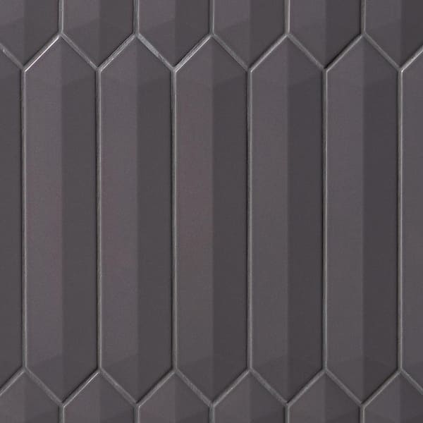 Ivy Hill Tile Axis 3D 2.6 in. x 13 in. Brown Polished Picket Ceramic Wall Tile (9.04 sq. ft. / case)