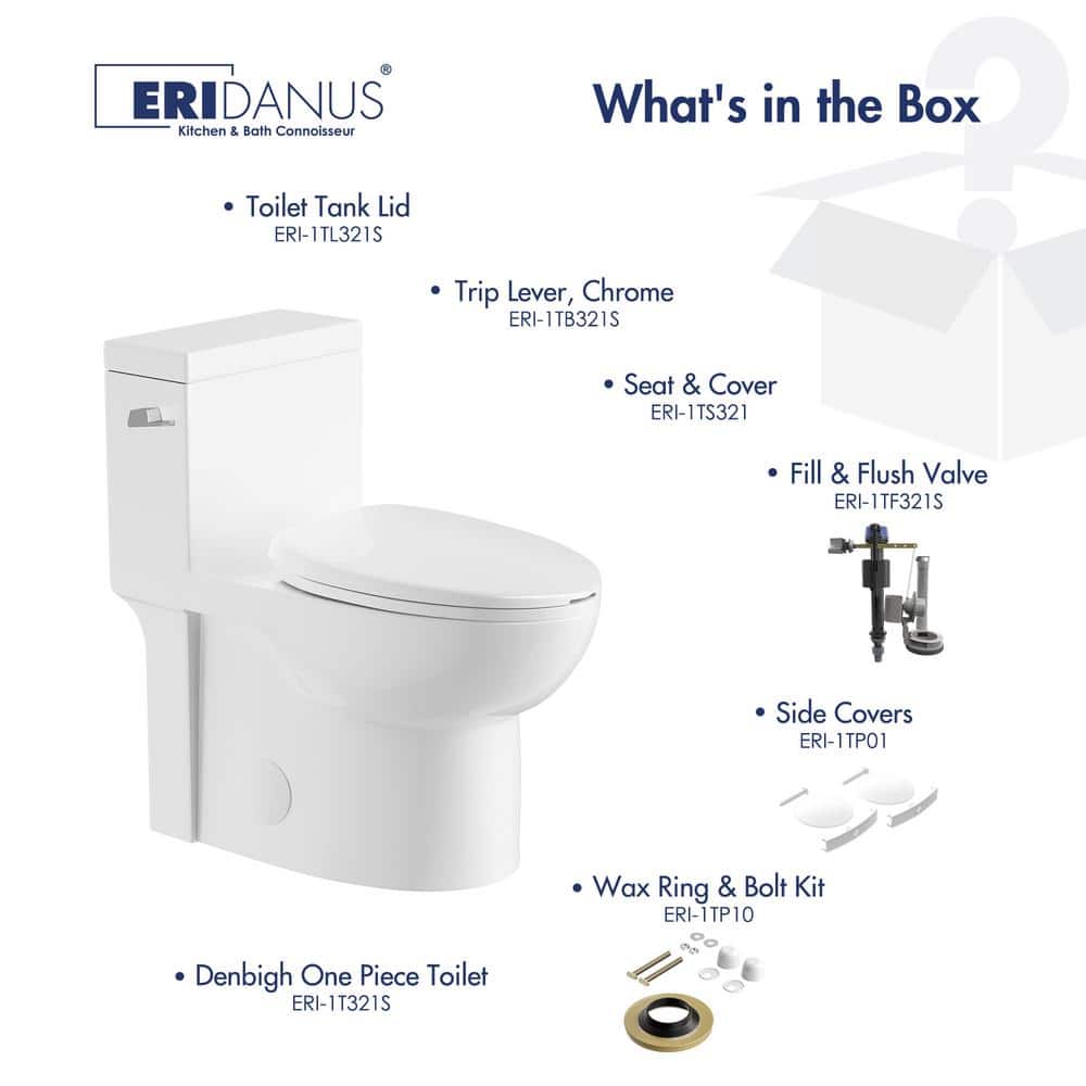 Denbigh Chair Height Elongated White Ceramic Toilet
