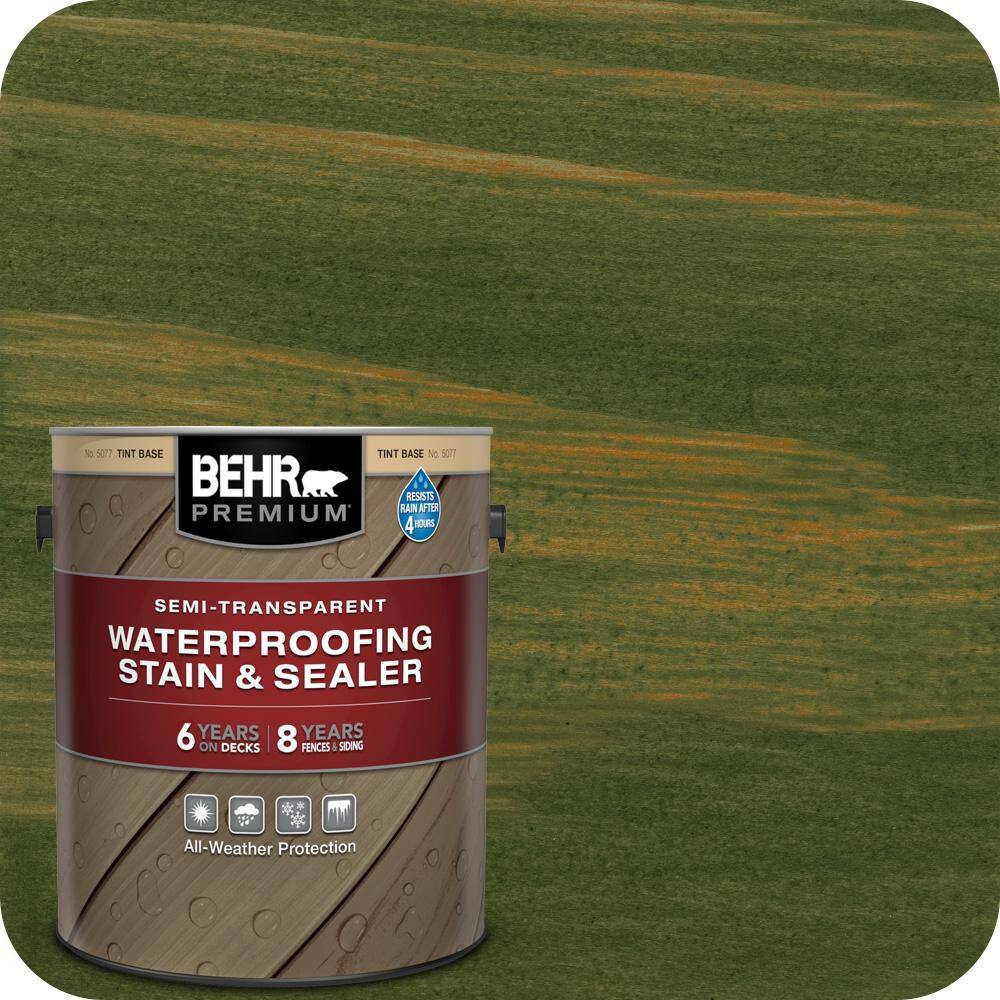1 gal. #ST-120 Ponderosa Green Semi-Transparent Waterproofing Exterior Wood Stain and Sealer price history on PriceWatchPro