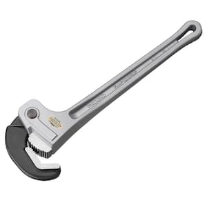 14 in. Aluminum Rapid Grip Pipe Wrench with Secure Grip Hook/Jaw Design with 2 in. Jaw Capacity