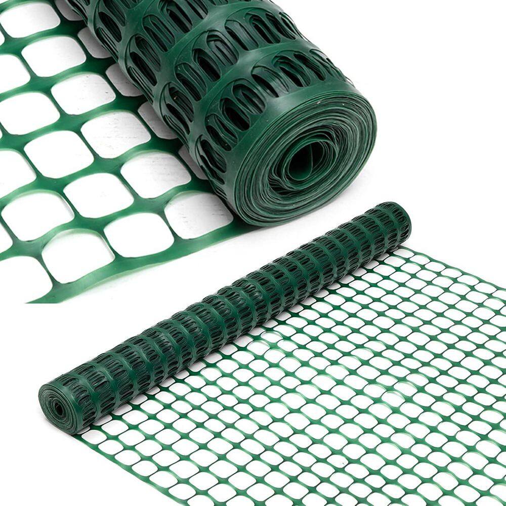 4 x 100 ft. Green Plastic Mesh Fence Roll Barrier Durable PE Safety Net for Construction Animal Garden Fencing price history on PriceWatchPro