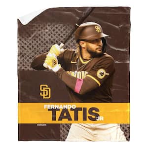 MLB Padres Fernando Tatis Jr. Silk Touch Sherpa Multicolor Throw