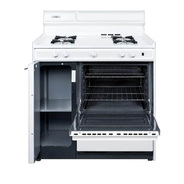 36 in. 2.9 cu. ft. Gas Range in White