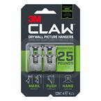 CLAW 25 lbs. Drywall Picture Hanger with Temporary Spot Marker (Pack of 4-Hangers and 4-Markers)