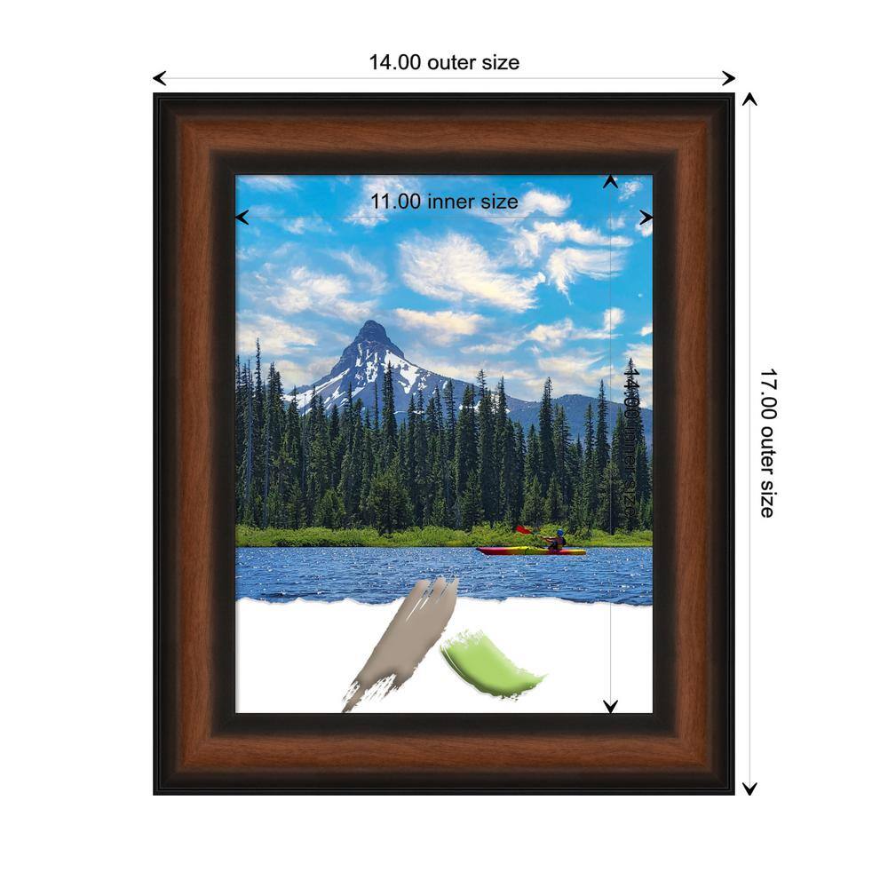 Yale Walnut 11x14 Classic Wall Picture Frame