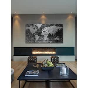 30 in. H x 60 in. W "Lost in the World 2" by Parvez Taj Printed Brushed Aluminum Wall Art
