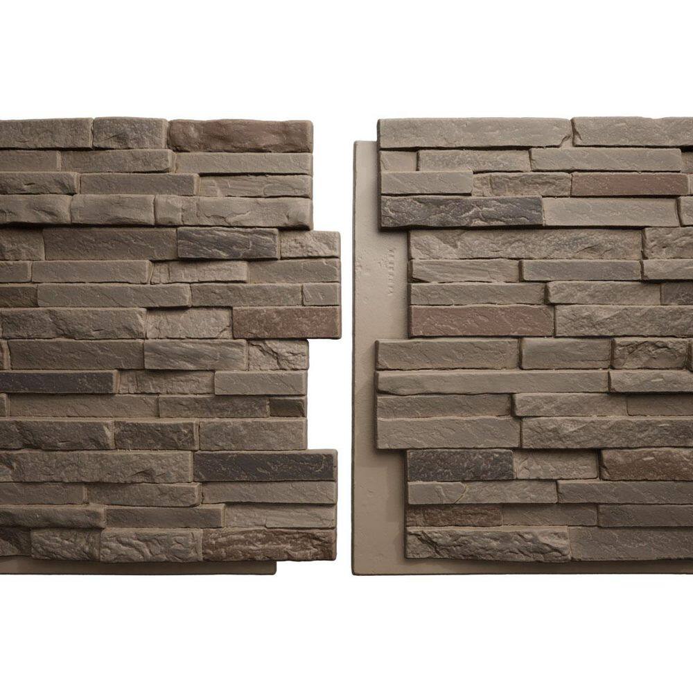 "EverStone Eldorado Faux Stone Panel, 48""W x 25""H x 1""D, Smokey Stone Color" price history on PriceWatchPro
