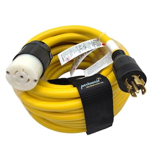 50 ft. 12/5 20 Amp 120/208V 5-Prong Indoor/Outdoor NEMA L21-20 Extension Cord (L21-20P to L21-20R), Yellow