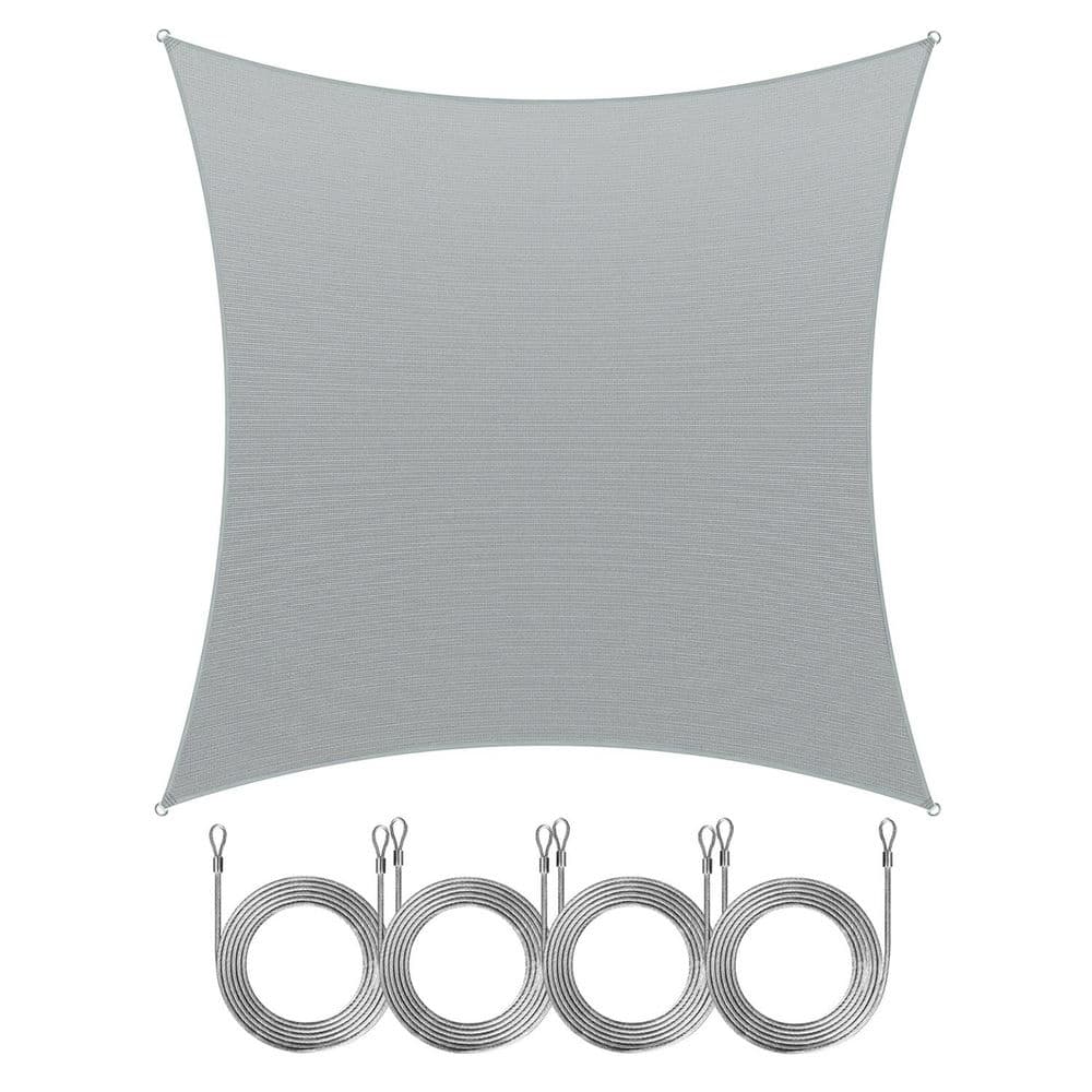 14 ft. x 14 ft. Square Sun Shade Sail with Rope-Gray price history on PriceWatchPro