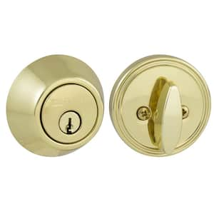 Polished Brass Single Cylinder Deadbolt