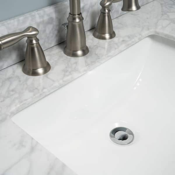 Oauee Bathroom Sink Drains Stainless Steel Pop-Up Bounce Core