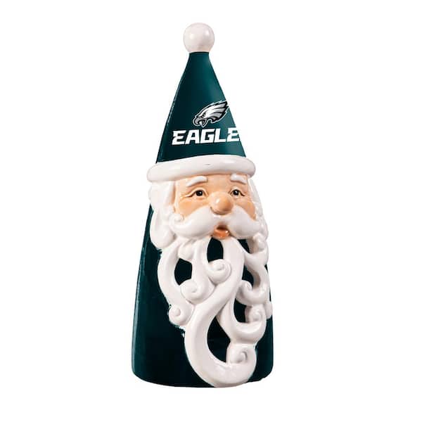 Philadelphia Eagles Santa LED Christmas Garden Statuary, 8 in.