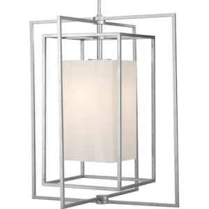 Jeffrey Alan Marks Point Dume Shadmore Collection Hardwired 1-Light Galvanized 31.25 in. LED Outdoor Lantern Sconce