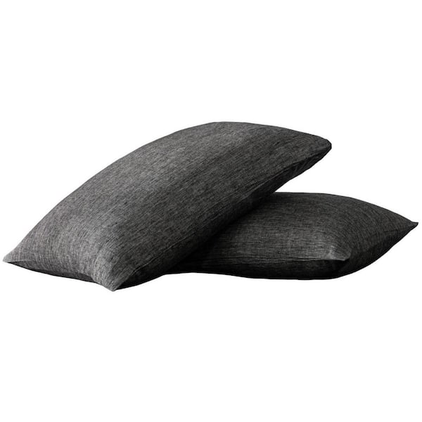 Onyx Linen Standard Pillowcase (Set of 2)