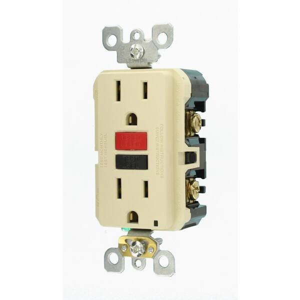Leviton 15a Ivory Slfts GFCI Outlet R71-gfnt1-0ri for sale online 