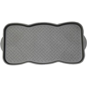 Black 15 in. x 29.50 in. Polypropylene Utility Boot Tray Mat