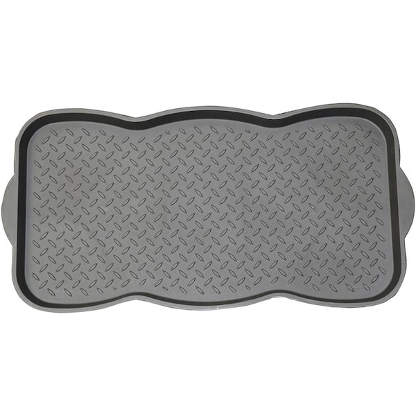 Mohawk Home Black 15 in. x 29.50 in. Polypropylene Utility Boot Tray Mat