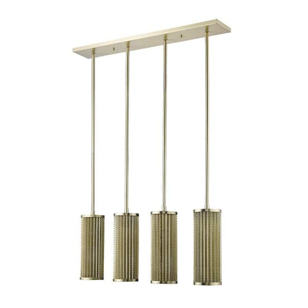 Trend Lighting Basetti 4-Light Gold Pendant