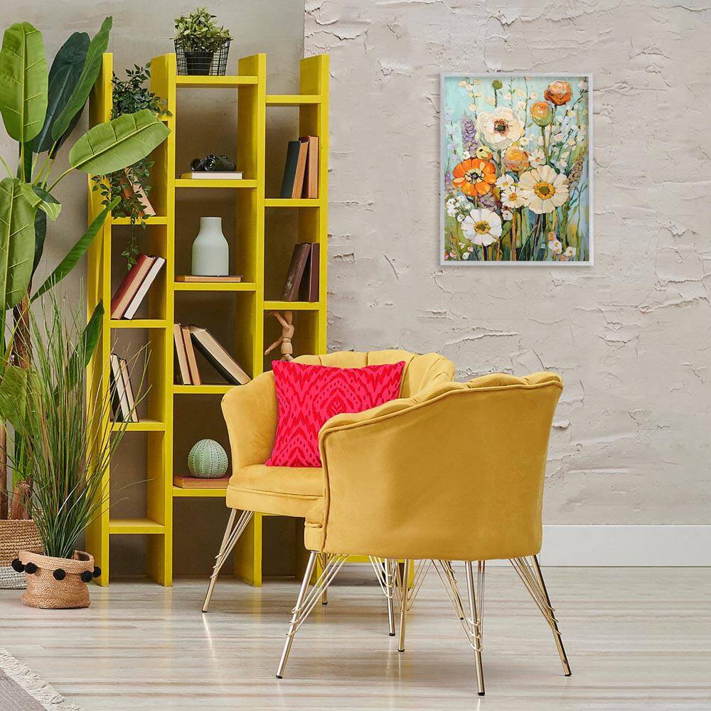 Woodland Inspiration Florals by Franklyn Gregory Gray Framed Nature Giclee Art Print 20 in. x 16 in. price history on PriceWatchPro