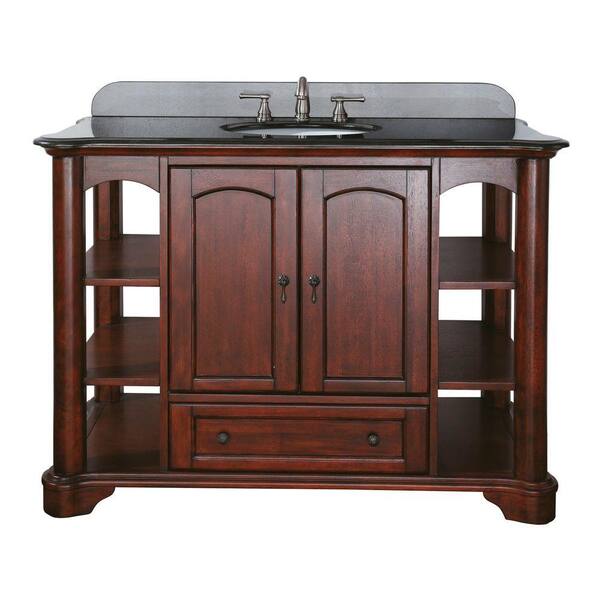 Avanity Vermont 48 in. W x 21 in. D Vanity Cabinet Only in Mahogany