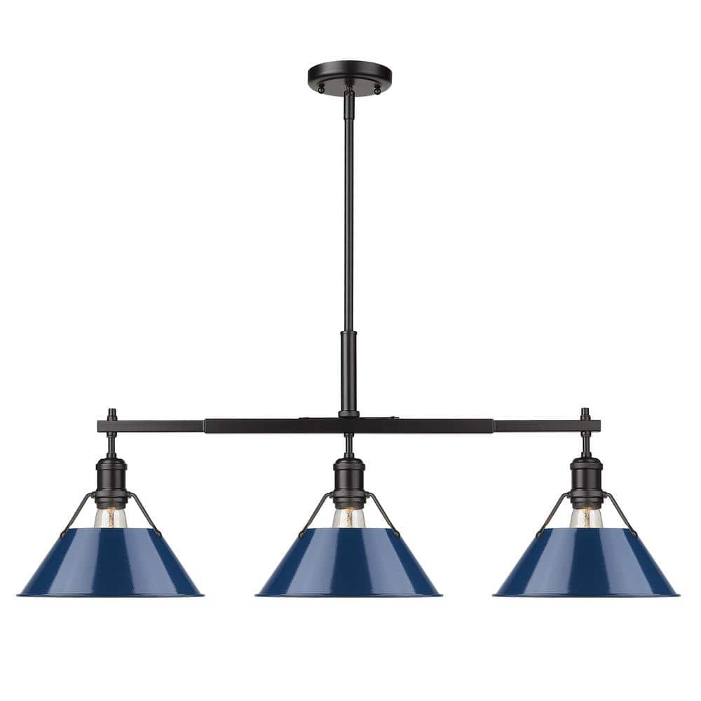 Orwell 3-Light Matte Black Linear Pendant price history on PriceWatchPro