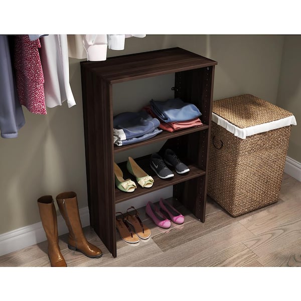 ClosetMaid 1734 Style+ 25 in. W Modern Walnut Stackable Base Unit - 2