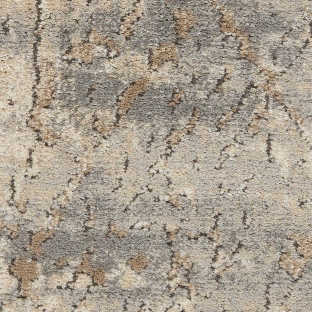 9' X 12' Beige and Gray Abstract Power Loom Area Rug price history on PriceWatchPro