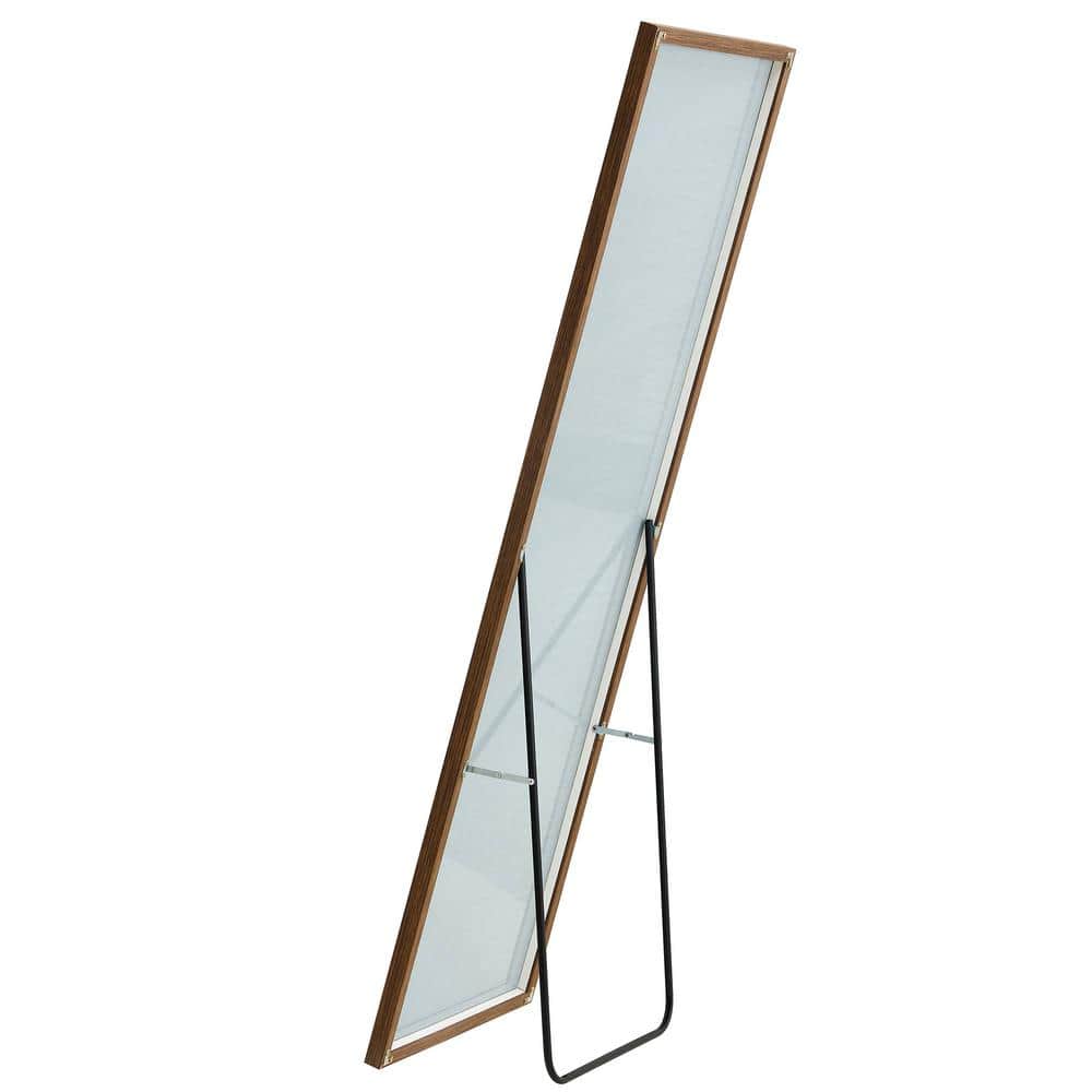 23 in. W x 65 in. H Rectangular Wood Framed Floor Wall Mounted Bathroom Van