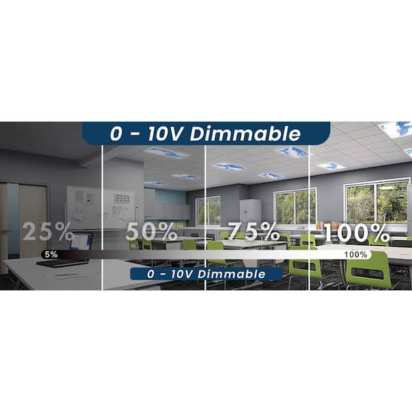 BEYOND LED TECHNOLOGY 2x4ft. Integrated LED Flat Cloud Panel 5