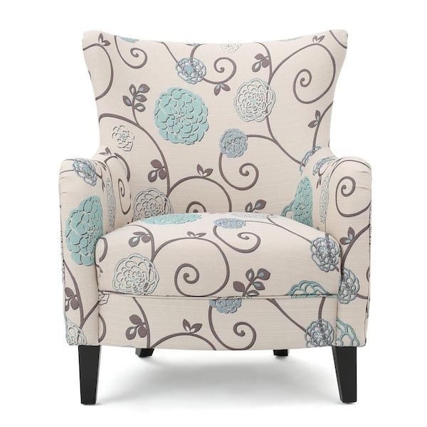 noble house fabric club accent chair