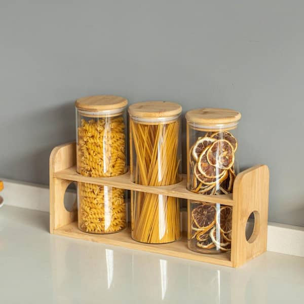12 PCS Glass Test Tubes With Bamboo Wooden Ack Fo Paty