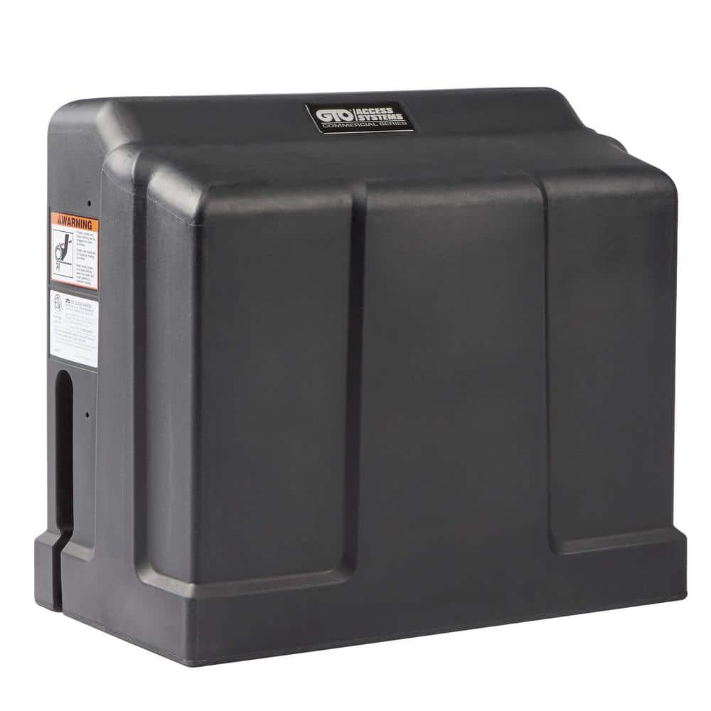Heavy-Duty Black Solar Slide Gate Operator