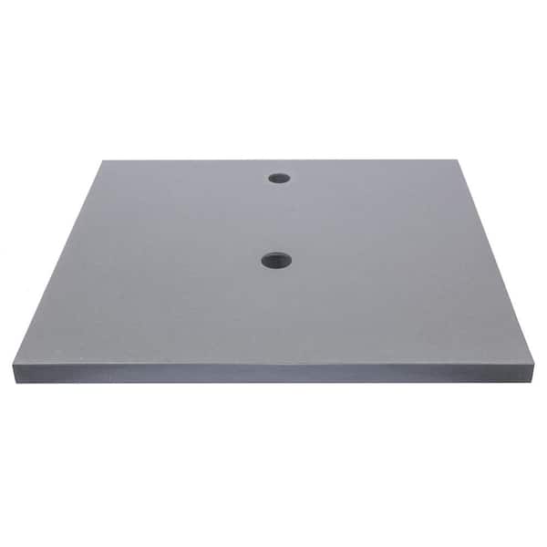 Eden Bath 25 in. W x 22 in. D Terrazzo Vanity Top in Dark Gray