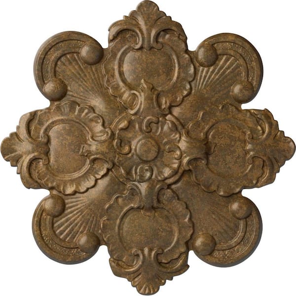 Ekena Millwork 18-1/8 in. x 1-1/4 in. Katheryn Urethane Ceiling Medallion, Rubbed Bronze