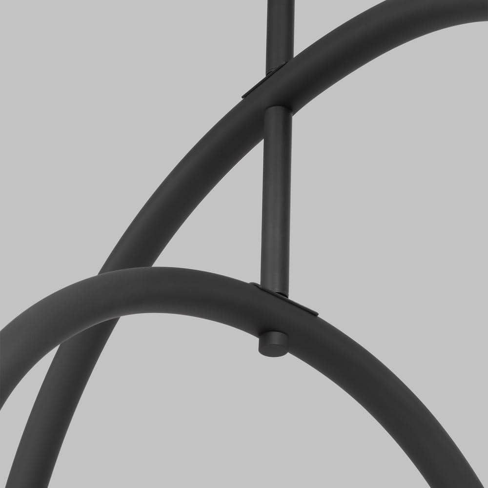 Hadden 6-Light Midnight Black Modern Chandelier