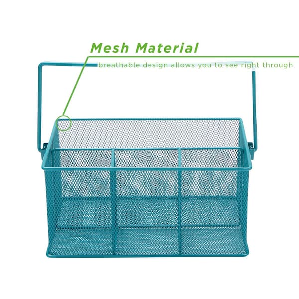 mDesign Plastic Shower Caddy Storage Organizer Utility Tote, Lt