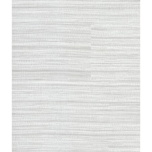 Tyrell Light Grey Faux Grasscloth Vinyl Strippable Wallpaper (Covers 60.8 sq. ft.)