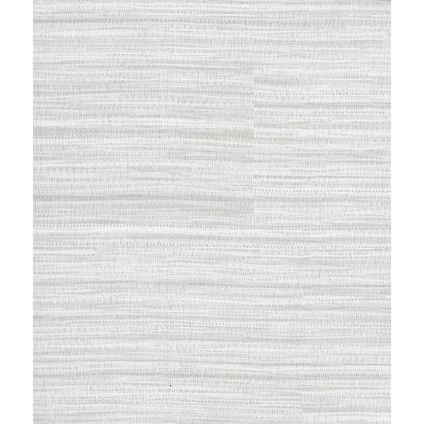 Warner Tyrell Light Grey Faux Grasscloth Vinyl Strippable Wallpaper (Covers 60.8 sq. ft.)