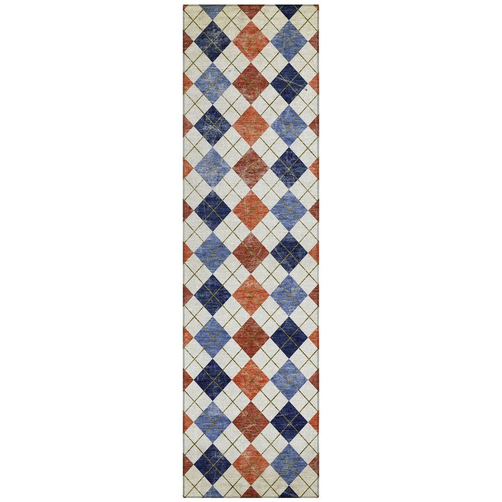 Chantille Machine Washable Indoor/Outdoor Abstract ACN2237 Orange 2 ft. 3 in. x 7 ft. 6 in. Runner Rug price history on PriceWatchPro