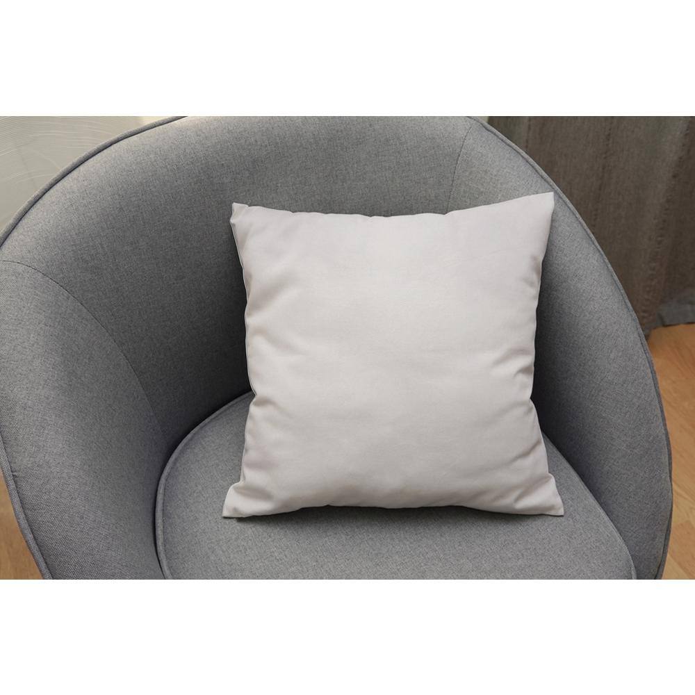 White Velvet 18" Square Hypoallergenic Throw Pillow