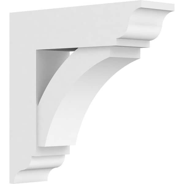 Ekena Millwork Standard Thorton 5 in. W x 20 in. H x 20 in. D Signature Urethane Polyurethane Bracket With Traditional Ends