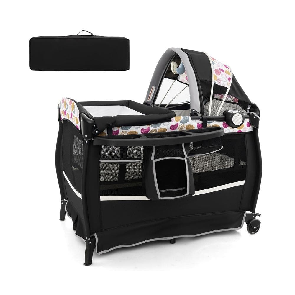 4-in-1 Portable Pack and Play Nursery Center with Bassinet, Purple price history on PriceWatchPro