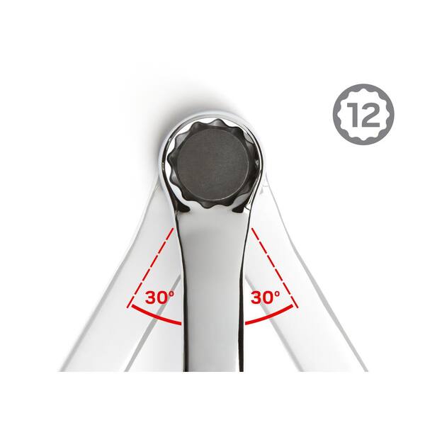 TEKTON 21 x 23 mm 45-Degree Offset Box End Wrench WBE24321