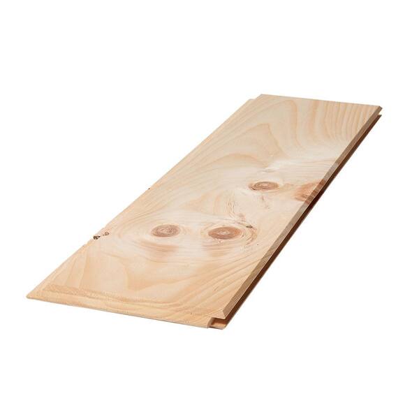 Edge 1 in. x 8 in. x 1.83 ft. Natural Pine Accent Wall Kit (10-Pack)