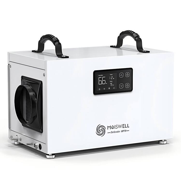 Moiswell 145 pt. 6,000 sq. ft. Bucketless ENERGY STAR Commercial Dehumidifier with Pump and Drain Hose for Crawlspace in White